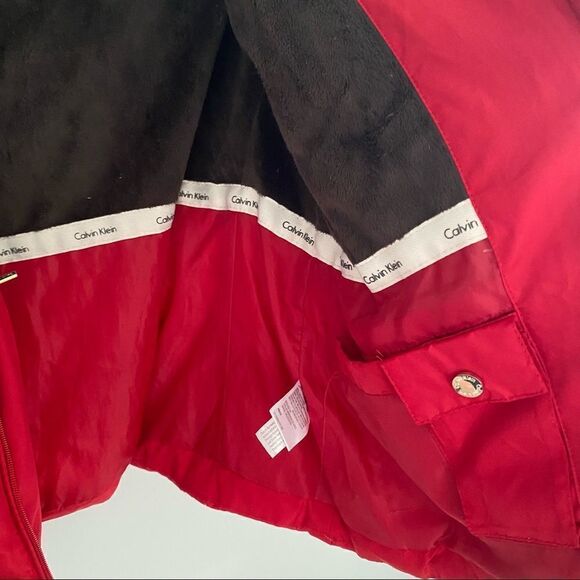 Calvin Klein Women’s Red Down Jacket - Picture 5 of 7